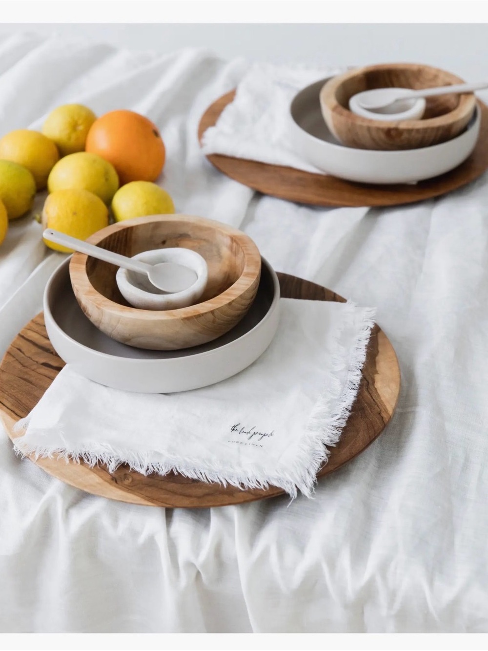 Beach People French Flax Linen napkins, set of 4
